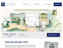 Tablet Screenshot of halsellbuilders.com